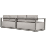 Remsen Outdoor 107" Sofa, Weathered Gray/Dove