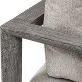 Remsen Outdoor 107" Sofa, Weathered Gray/Dove