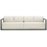 Remsen Outdoor 107" Sofa, Weathered Gray/Oyster