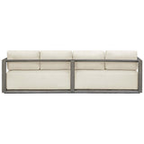 Remsen Outdoor 107" Sofa, Weathered Gray/Oyster