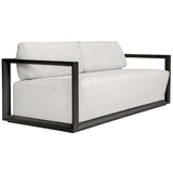 Remsen Outdoor 81" Sofa, Java Black/Oyster