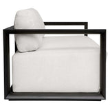 Remsen Outdoor 81" Sofa, Java Black/Oyster