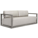 Remsen Outdoor 81" Sofa, Weathered Gray/Dove