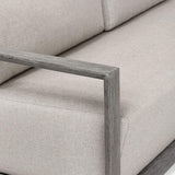 Remsen Outdoor 81" Sofa, Weathered Gray/Dove