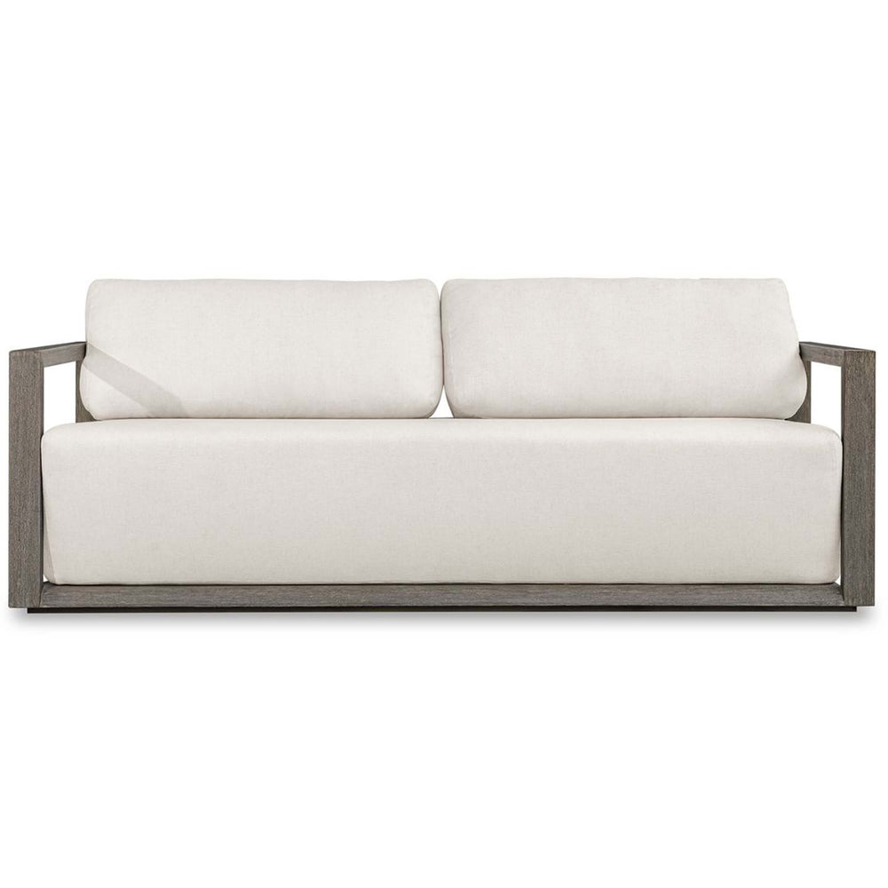 Remsen Outdoor 81" Sofa, Weathered Gray/Oyster