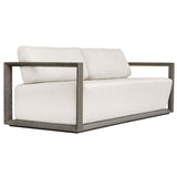 Remsen Outdoor 81" Sofa, Weathered Gray/Oyster