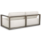 Remsen Outdoor 81" Sofa, Weathered Gray/Oyster