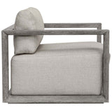 Remsen Outdoor Lounge Chair, Weathered Gray/Dove