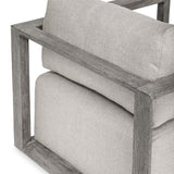 Remsen Outdoor Lounge Chair, Weathered Gray/Dove