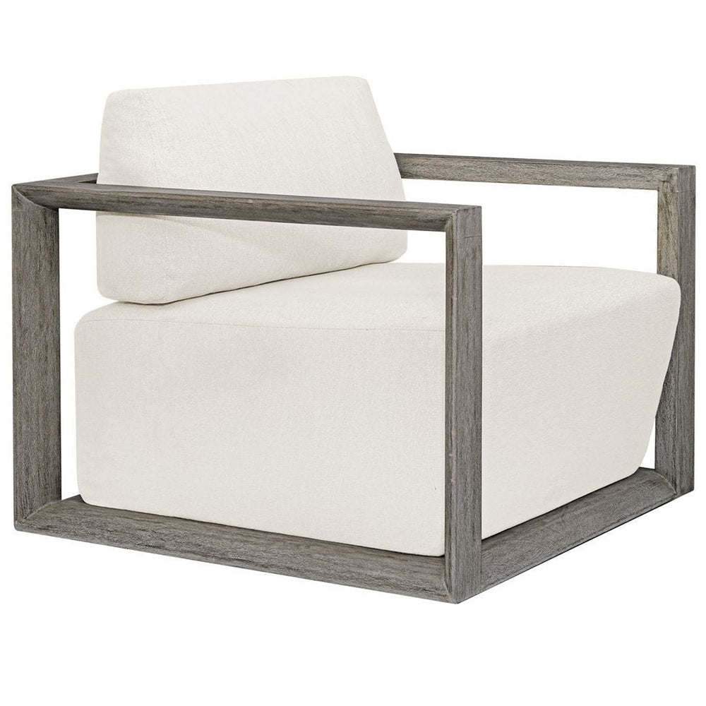 Remsen Outdoor Lounge Chair, Weathered Gray/Oyster