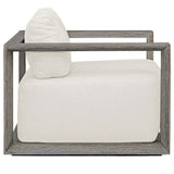 Remsen Outdoor Lounge Chair, Weathered Gray/Oyster