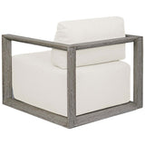 Remsen Outdoor Lounge Chair, Weathered Gray/Oyster