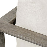 Remsen Outdoor Lounge Chair, Weathered Gray/Oyster