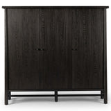 Renaud 3 Door Cabinet, Charcoal-Furniture - Storage-High Fashion Home
