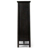 Renaud 3 Door Cabinet, Charcoal-Furniture - Storage-High Fashion Home