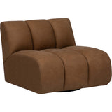 Renzo Armless Swivel Chair, Lukas Ranch-Furniture - Chairs-High Fashion Home