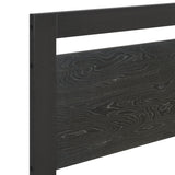 Repos Queen Bed, Black-Furniture - Bedroom-High Fashion Home