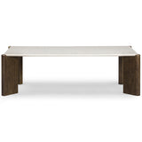 Restis Rectangular Coffee Table, Cream