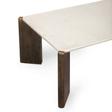 Restis Rectangular Coffee Table, Cream