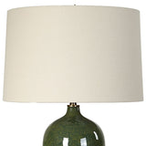 Reuben Table Lamp, Emerald Green-Lighting-High Fashion Home