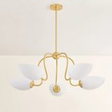 Reva Chandelier, Aged Brass
