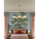 Reva Chandelier, Aged Brass