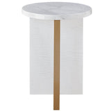 Reverie Round Table, Blanc Sycamore-Furniture - Accent Tables-High Fashion Home