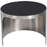 Revolve Small Nesting Table, Black Granite-Furniture - Accent Tables-High Fashion Home