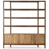 Reza Wide Bookcase, Smoked Honey by Four Hands-Furniture - Storage-High Fashion Home