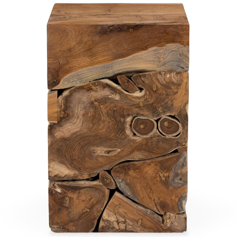 Rhea Accent Table, Natural-Furniture - Accent Tables-High Fashion Home