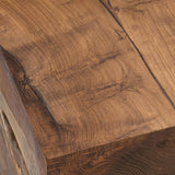 Rhea Accent Table, Natural-Furniture - Accent Tables-High Fashion Home