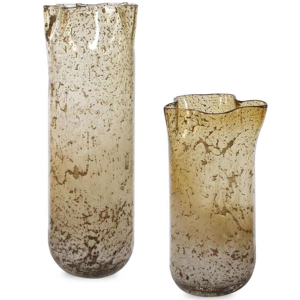 Rhine Vases, Set of 2, Warm Umber-Accessories-High Fashion Home