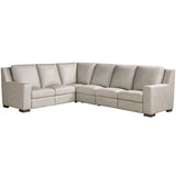 Rhodes Leather Power Motion Sectional, Sahara Ash-Furniture - Sofas-High Fashion Home