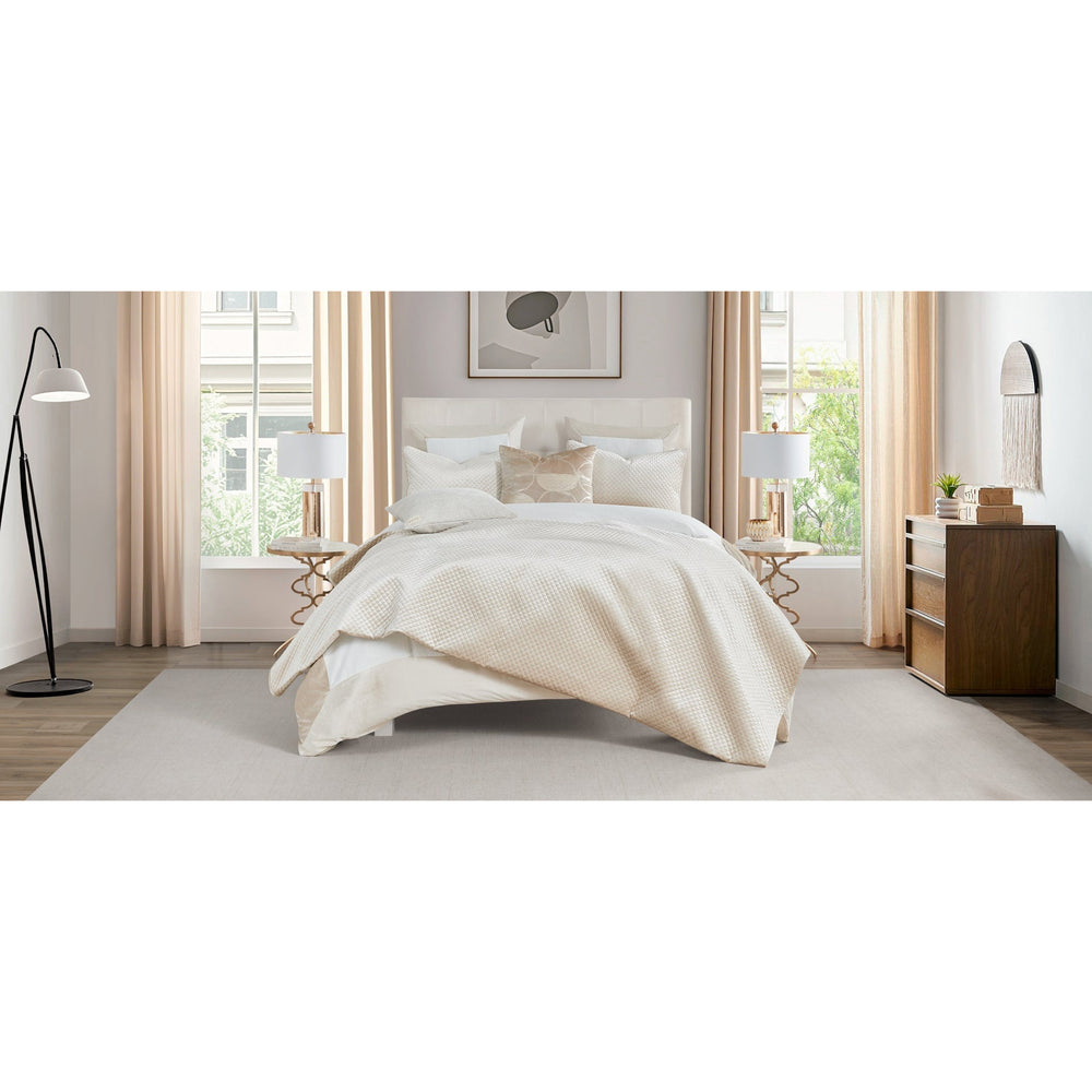 Rhodes Quilt Set, Champagne-Accessories-High Fashion Home