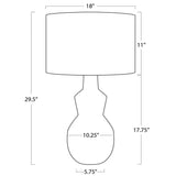 Rhonda Table Lamp, Grey-Lighting-High Fashion Home