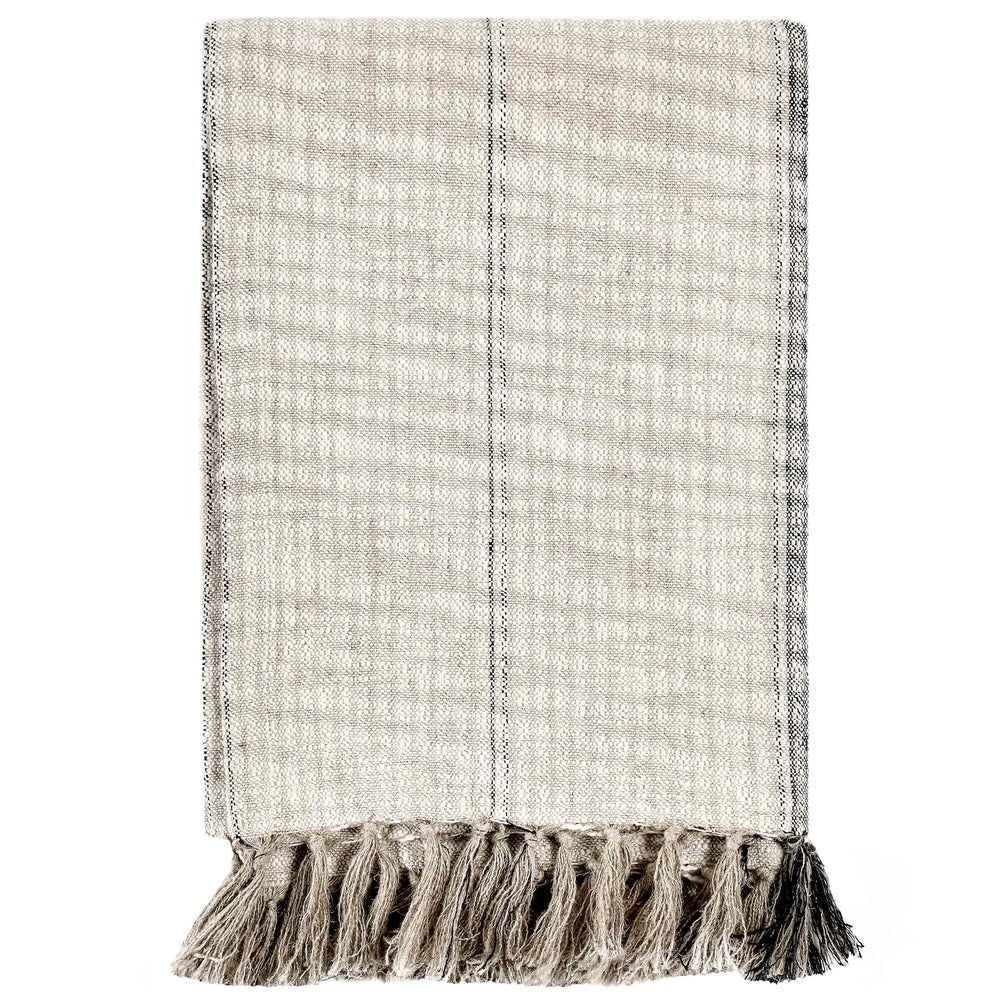Ria Throw, Natural/Black