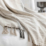 Ria Throw, Natural/Black