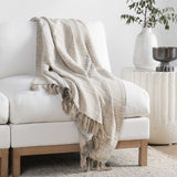 Ria Throw, Natural/Black