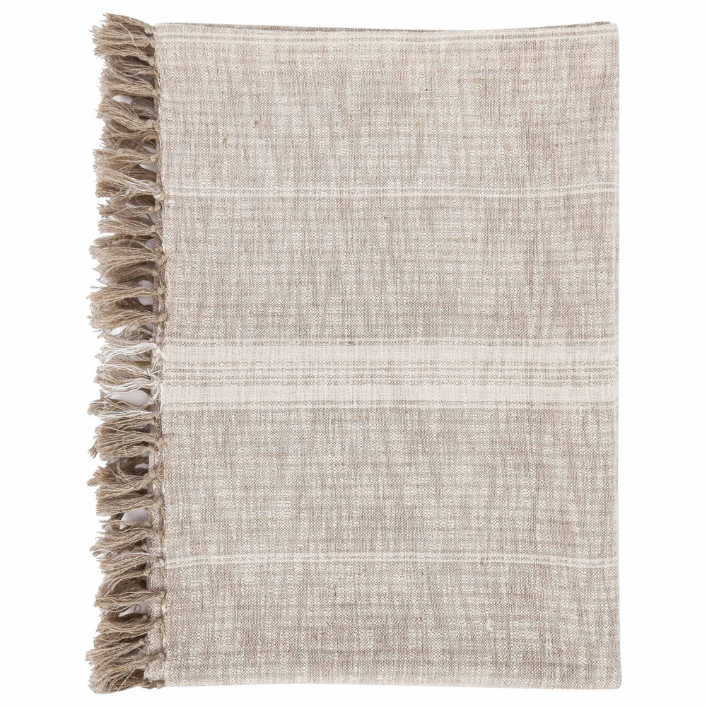 Ria Throw, Natural/Ivory