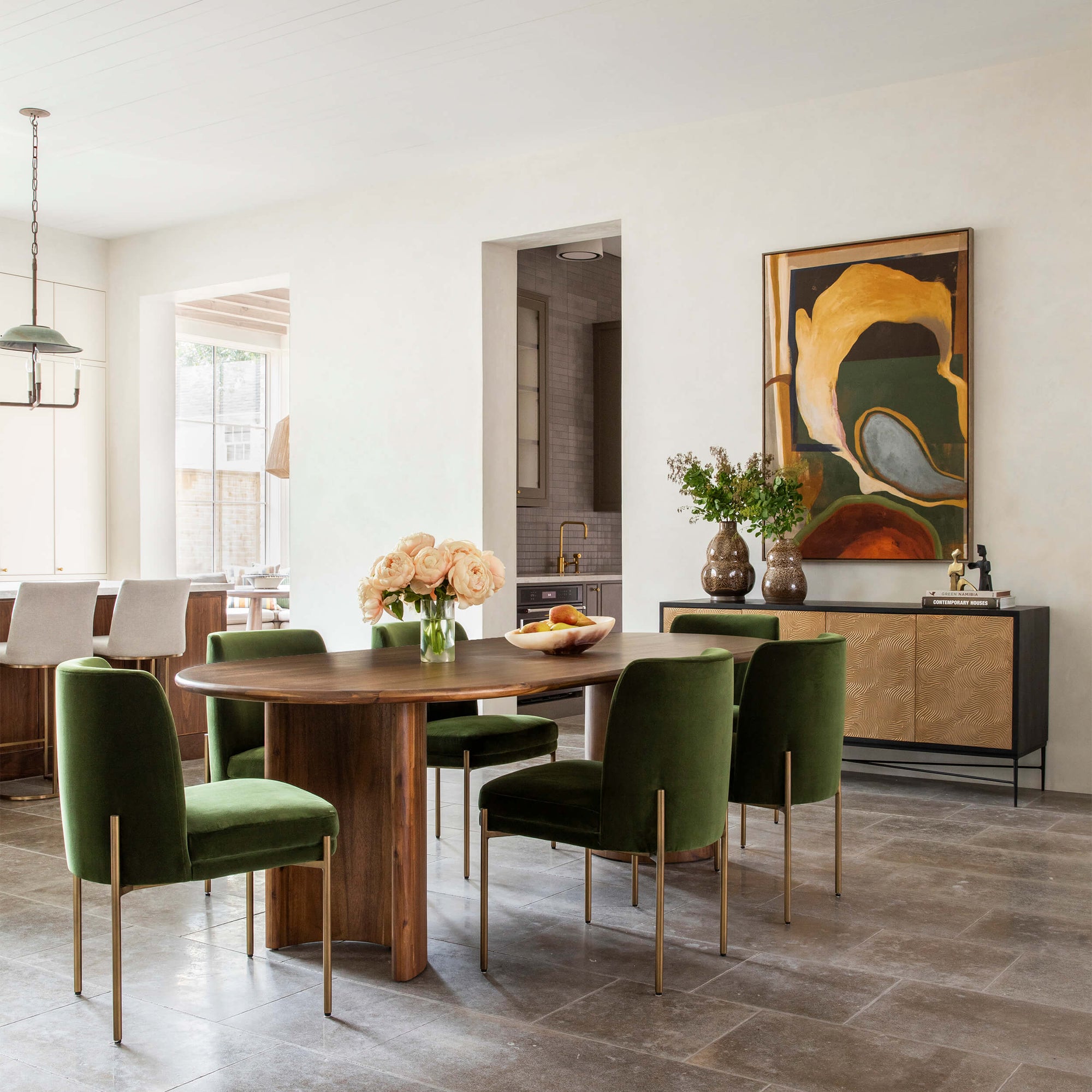 291964 Richie Dining Chair Forest Green Set of 2 | Luxury Dining Chair | High ...