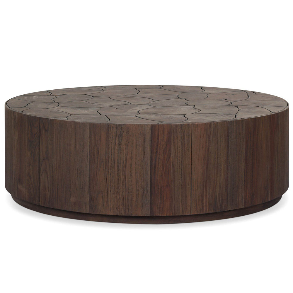 Ridge Outdoor Coffee Table, Saddle Brown by Four Hands