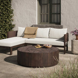 Ridge Outdoor Coffee Table, Saddle Brown by Four Hands
