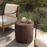 Ridge Outdoor End Table, Saddle Brown by Four Hands-Furniture - Outdoor-High Fashion Home