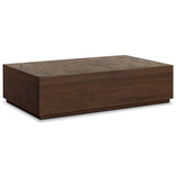 Ridge Outdoor Rectangular Coffee Table, Saddle Brown by Four Hands-Furniture - Outdoor-High Fashion Home