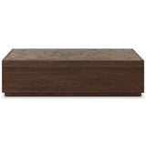 Ridge Outdoor Rectangular Coffee Table, Saddle Brown by Four Hands-Furniture - Outdoor-High Fashion Home