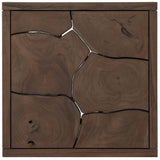 Ridge Outdoor Square End Table, Saddle Brown by Four Hands-Furniture - Outdoor-High Fashion Home