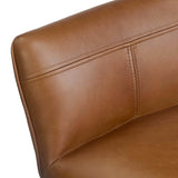 Ridley Leather Swivel Stool, Sonoma Chestnut by Four Hands-Furniture - Chairs-High Fashion Home