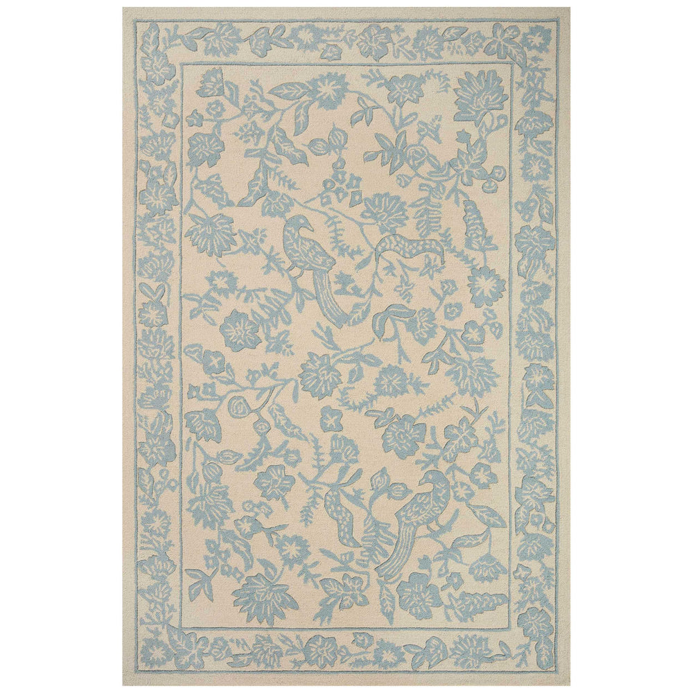 Rifle Paper Co. x Loloi Rug Arboretum ARB-01, Periwinkle-Rugs-High Fashion Home