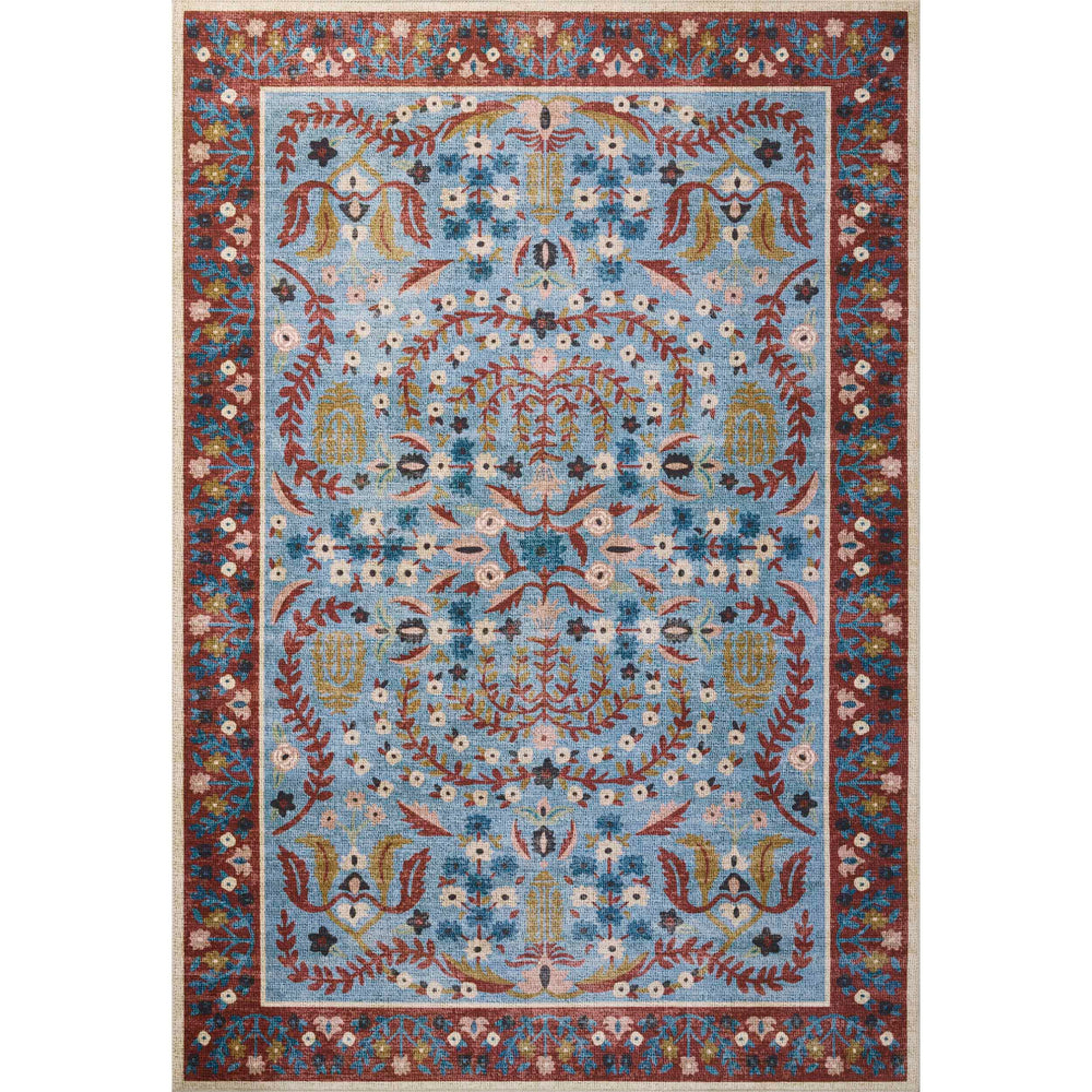 Rifle Paper Co. x Loloi Rug Canopy CNP-03, Red/Blue