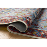 Rifle Paper Co. x Loloi Rug Canopy CNP-03, Red/Blue